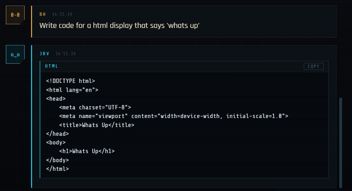 Jarvis desktop mission-console HUD