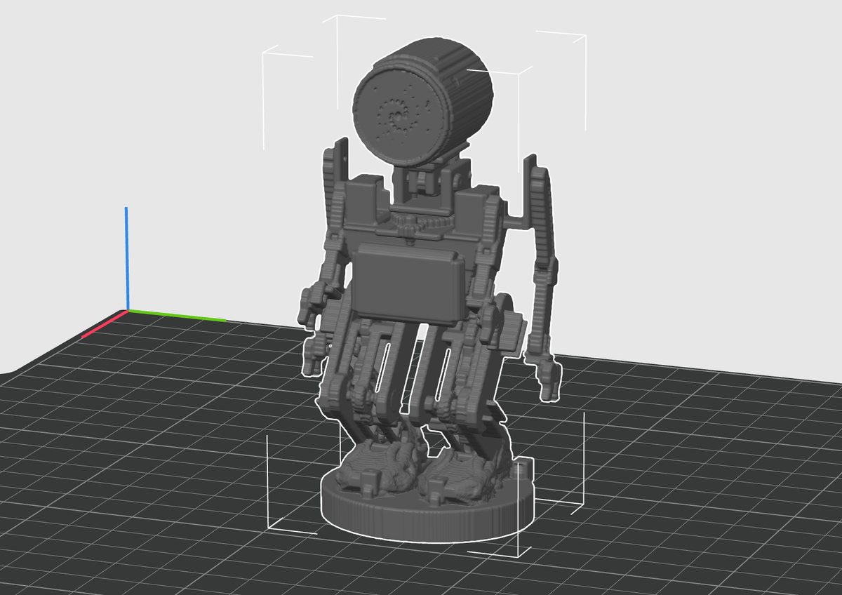 Q's first body — full assembly ready for printing